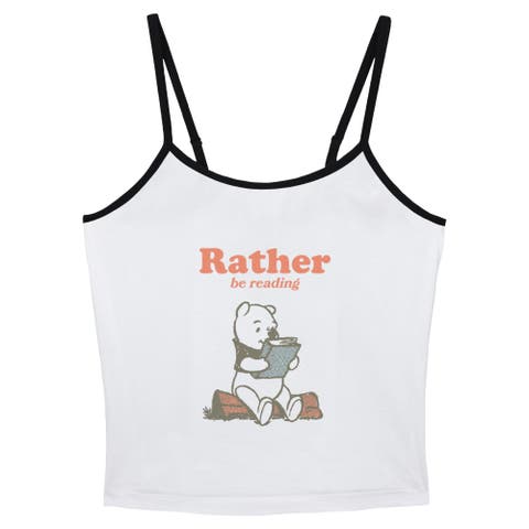 Junior's Rather Be Reading Tank Top