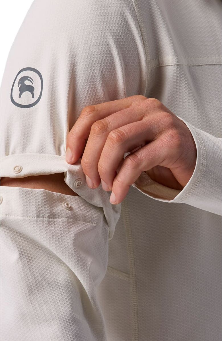 Backcountry Tahoe Woven Convertible Snap-Up Shirt - Men's, Alternate, color, Egret