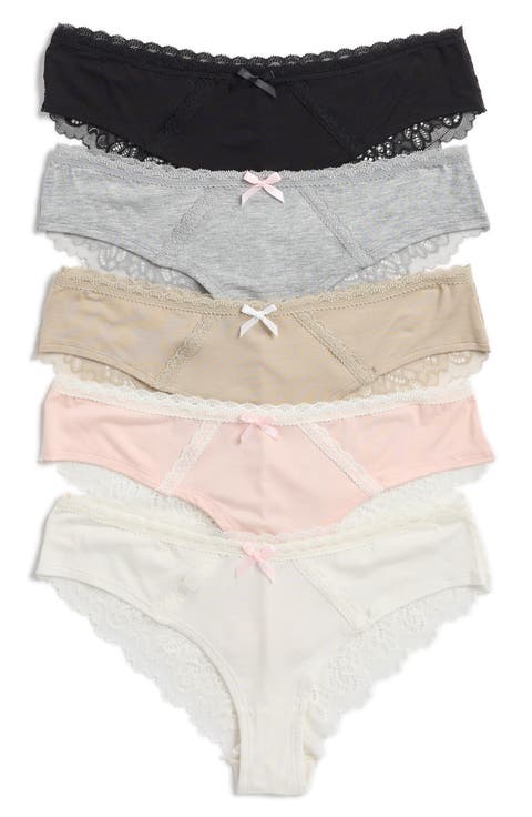 Bri Assorted 5-Pack Hipster Briefs