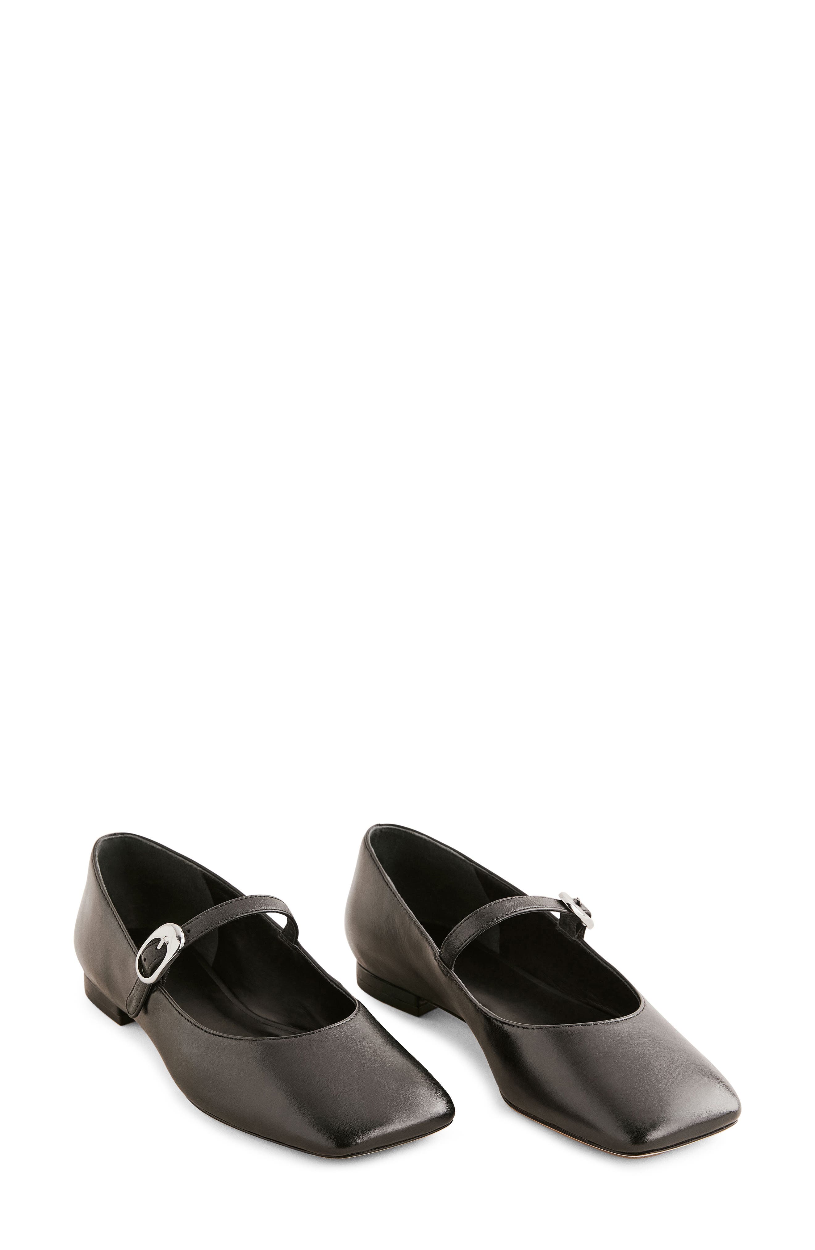 Melissa Mary Jane Flat, Main, color, BLACK LEATHER