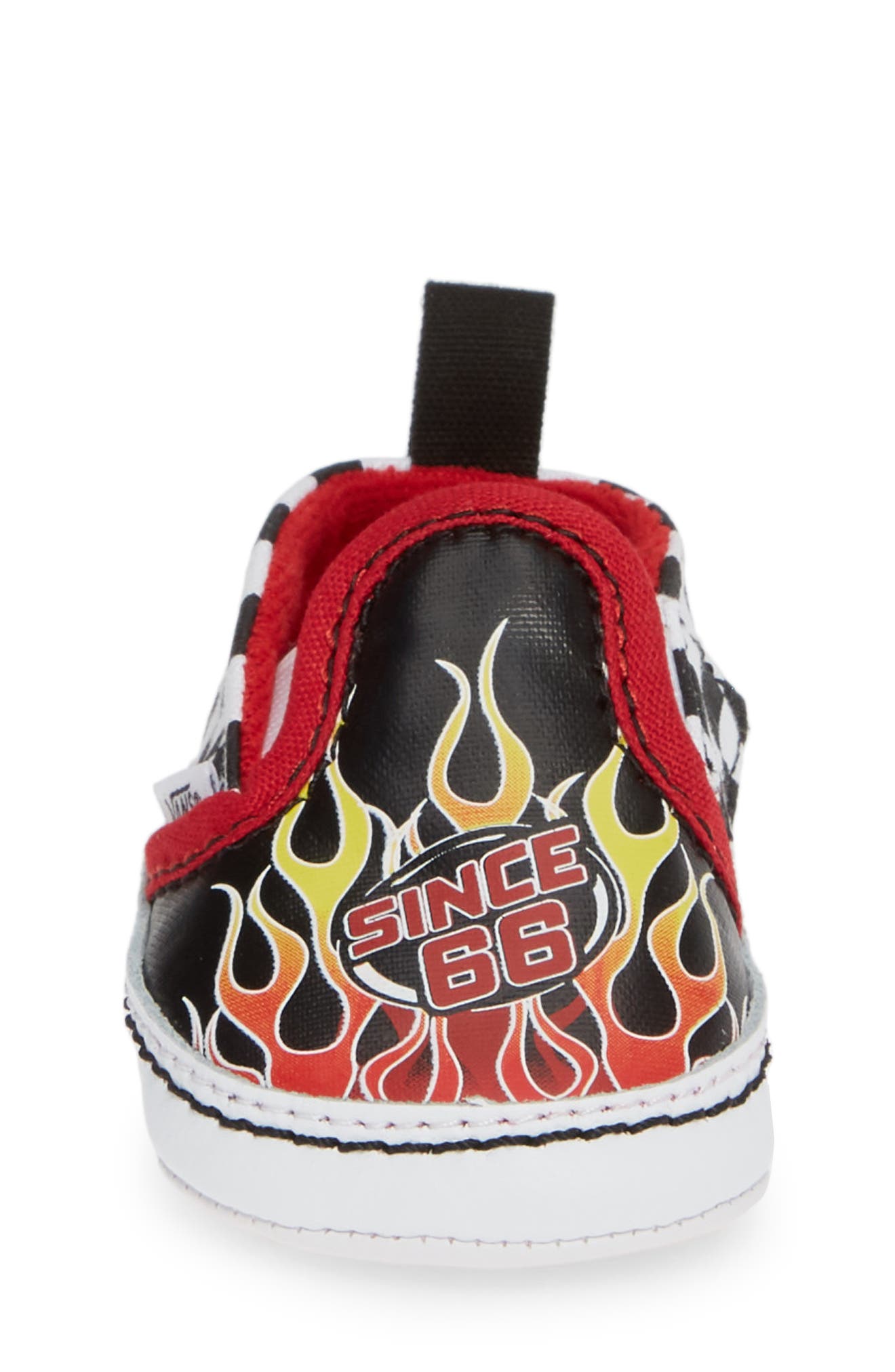 Vans Slip-On V Crib Shoe, Alternate, color, 