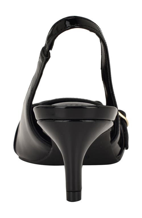 Calvin Klein Dazea Slingback Kitten Heel Pump In Black