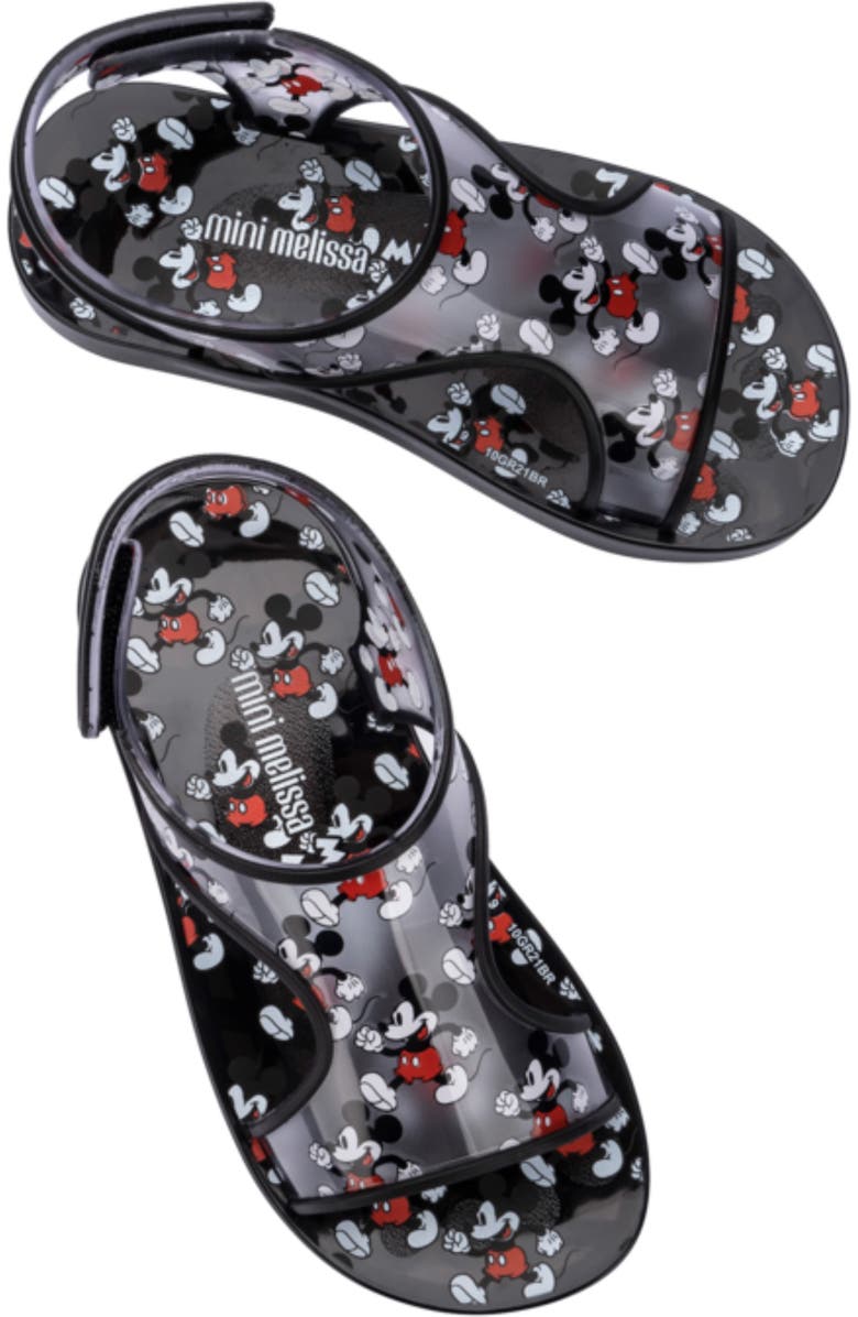 Melissa Kids' Disney<sup>®</sup> Mickey Mouse Aqua Sandal, Alternate, color,