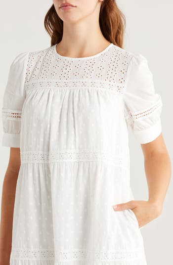 Eyelet Tiered Maxi Sundress