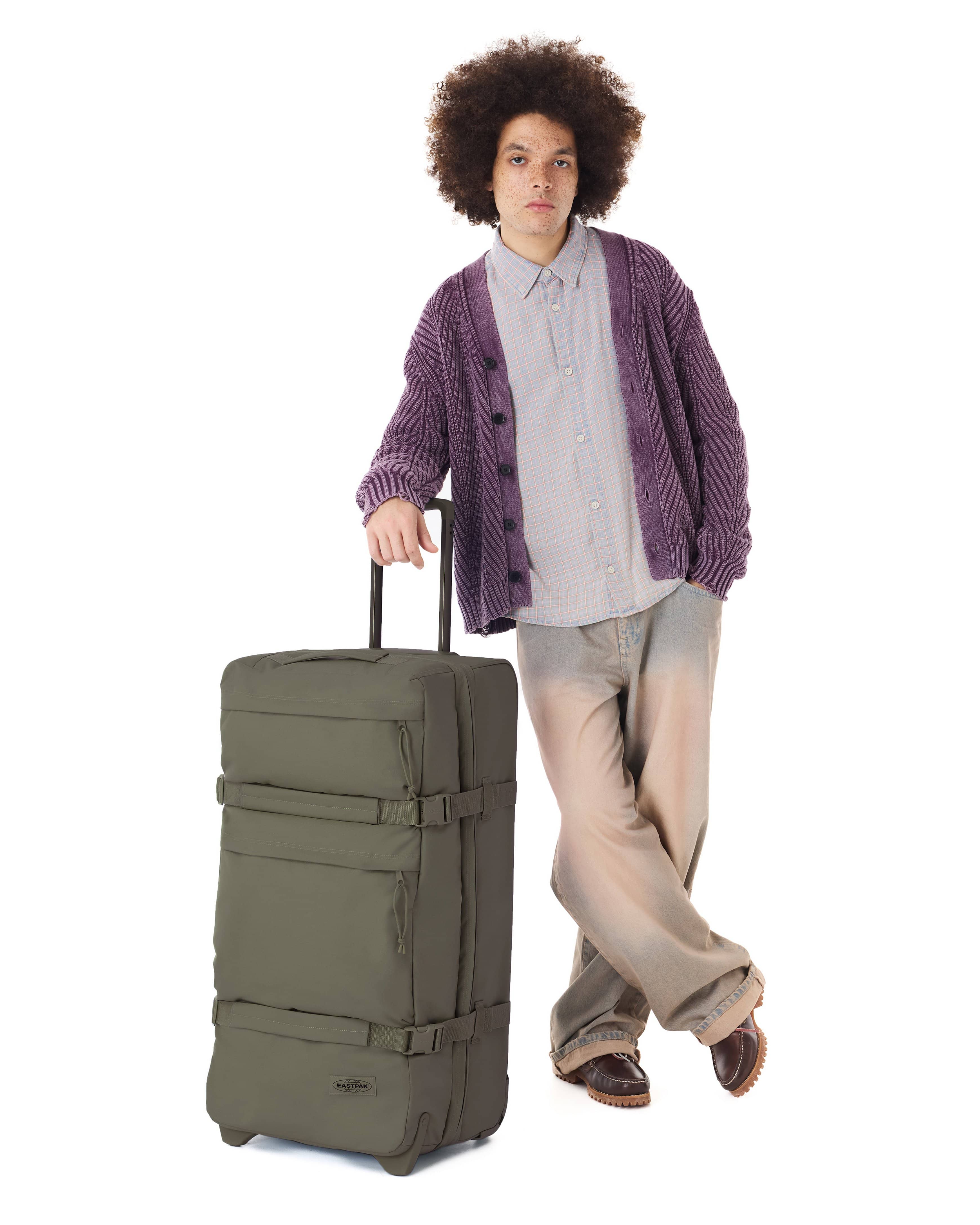 Eastpak Transit'r Plus L Luggage, Alternate, color, Khaki