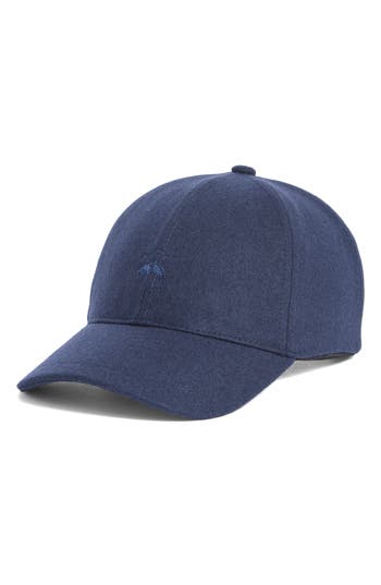 Brooks Brothers Refined Wool Adjustable Baseball Cap In Blue