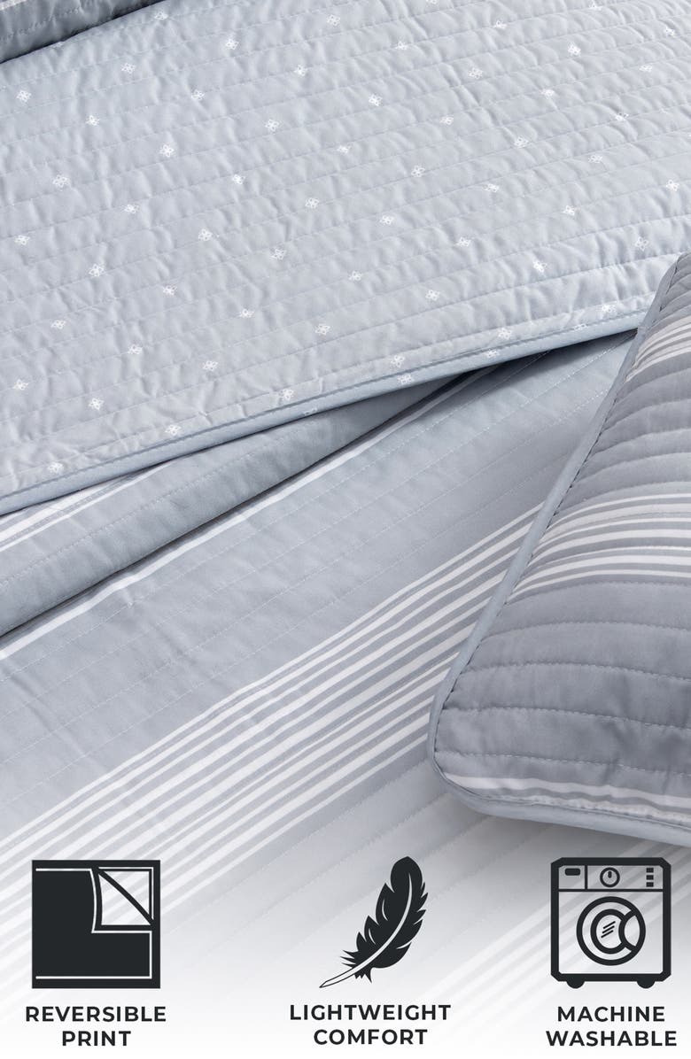 Woven & Weft Stripe Quilt & Sham Set, Alternate, color, 