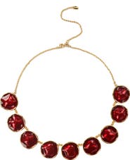 RETRO CHIC Enamel Ripple Necklace