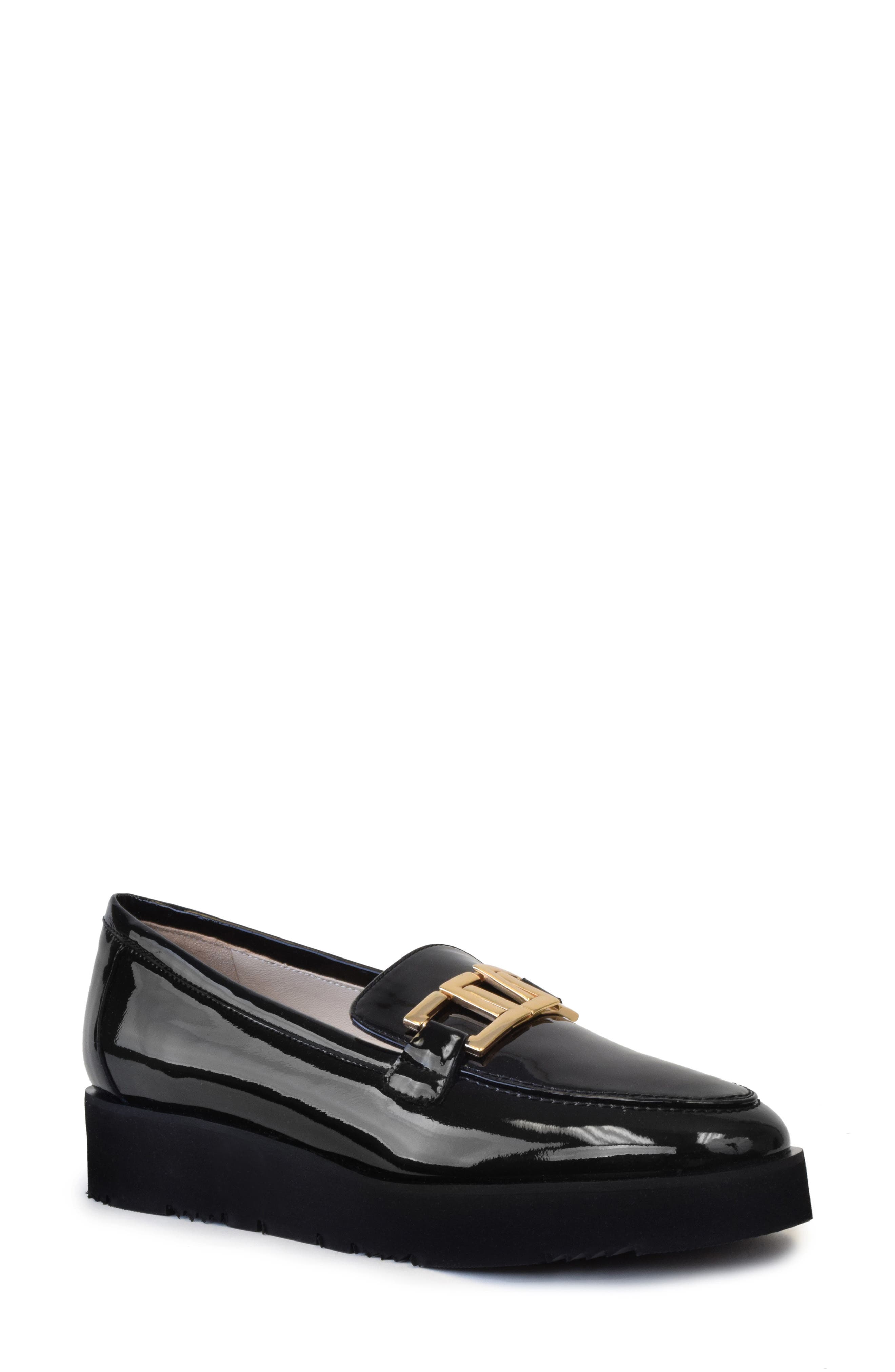 Amalfi by Rangoni Elia Patent Leather Platform Loafer, Main, color, 