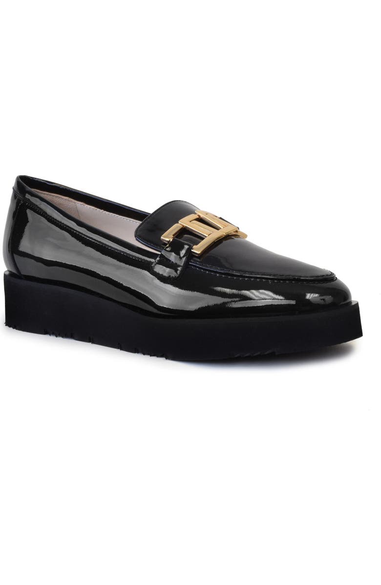Amalfi by Rangoni Elia Patent Leather Platform Loafer, Main, color,