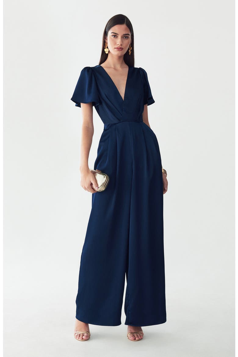 Imani Jumpsuit, Alternate, color, Navy Blue