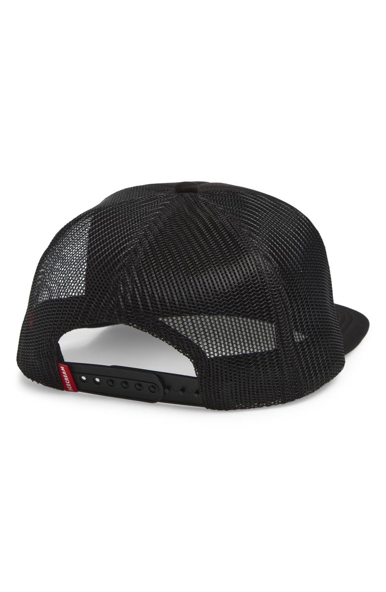 ICECREAM Options Running Dog Trucker Hat, Alternate, color, Black