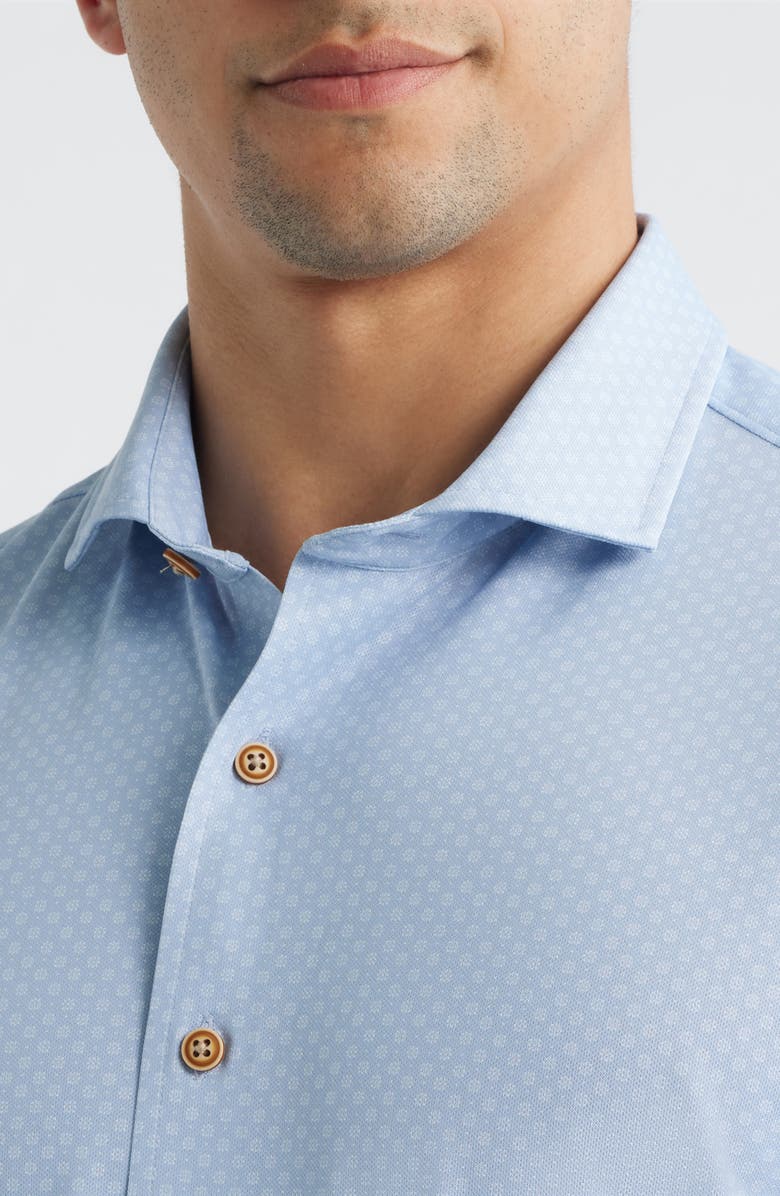 johnnie-O Augustine Short Sleeve Button-Up Shirt, Alternate, color, Kona