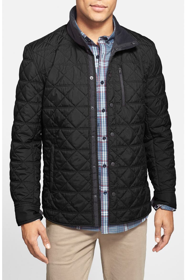 'Bernhold' Quilted Thermore® Insulated Jacket, Main, color, BLACK