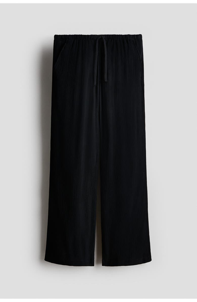 H&M Pull-on Trousers, Main, color, Black