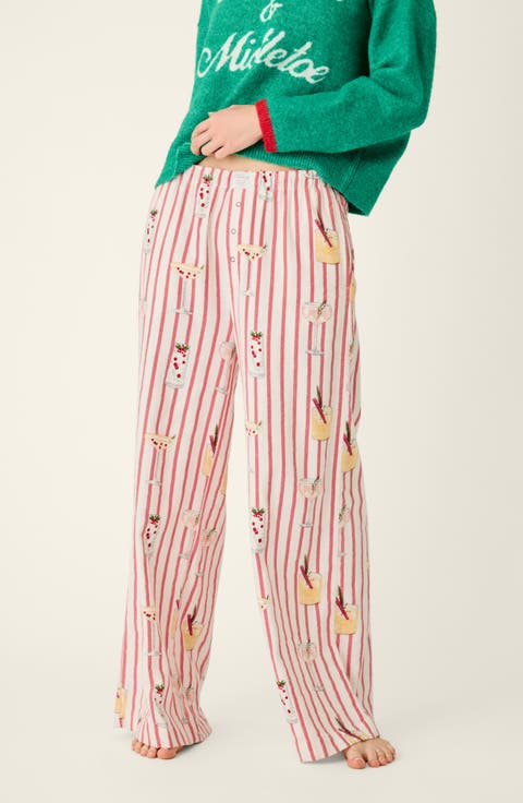 Martinis and Mistletoe Pajama Pants
