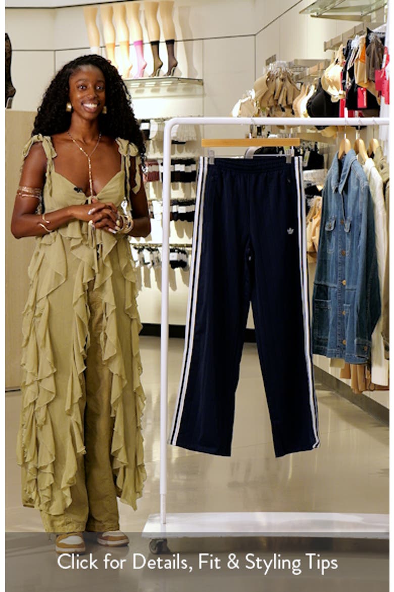 Pinstripe Wide Leg Track Pants video