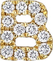 Bony Levy Icon Diamond Initial Single Stud Earring