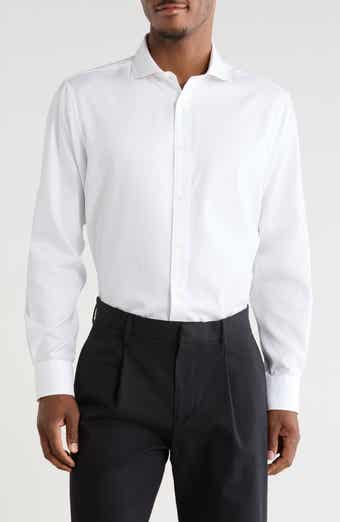 Axel Shaped Fit Micro Check Button-Up Shirt