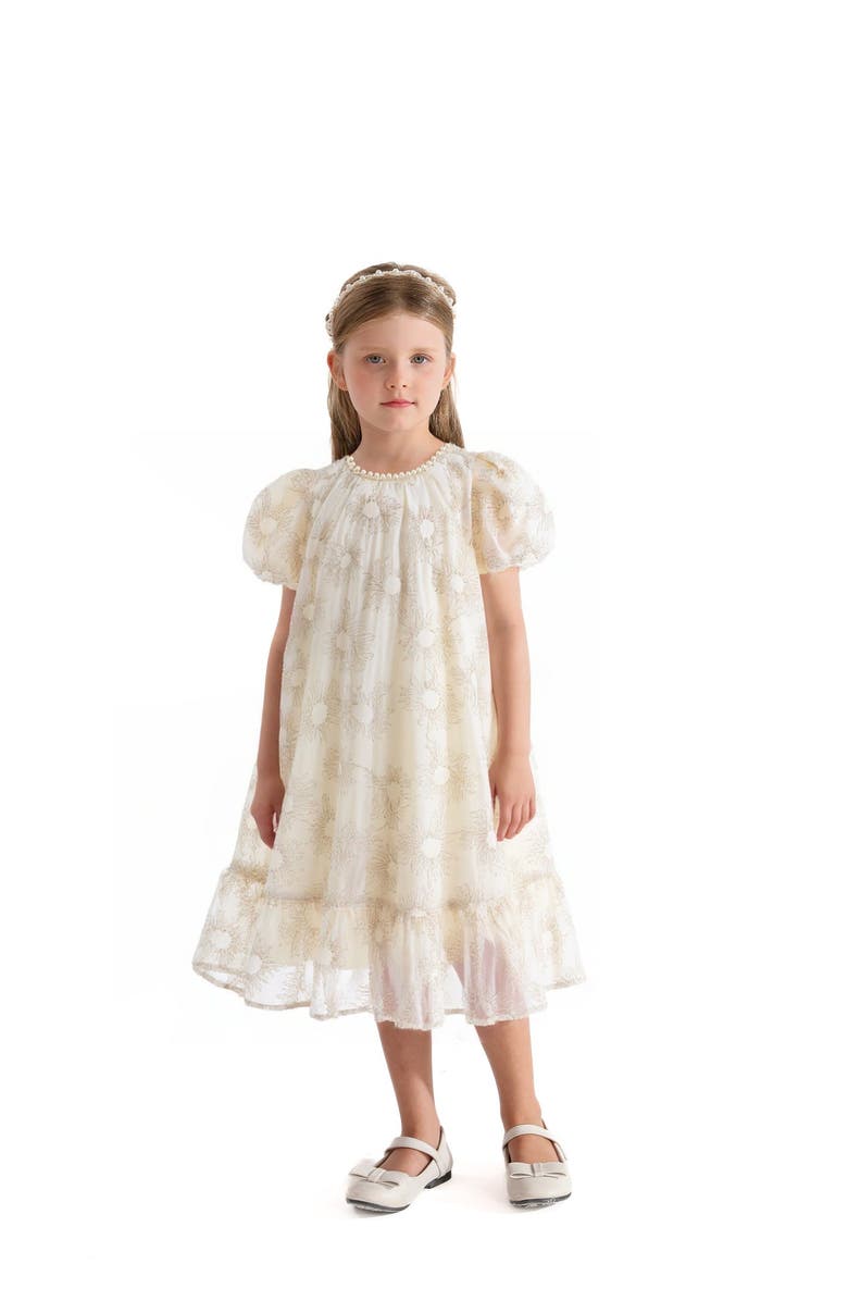 Sweet Cactus Laced Soleil Dress, Main, color, Cream