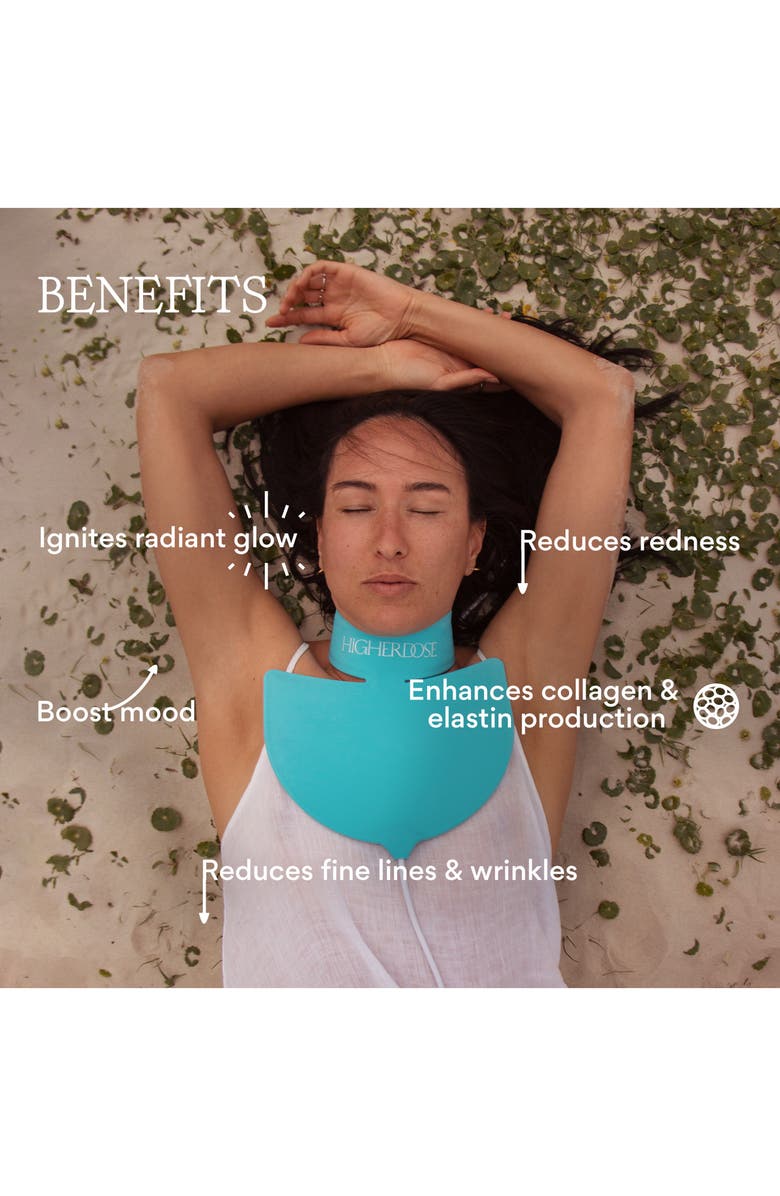 HigherDOSE Red Light Neck Enhancer, Alternate, color, Blue