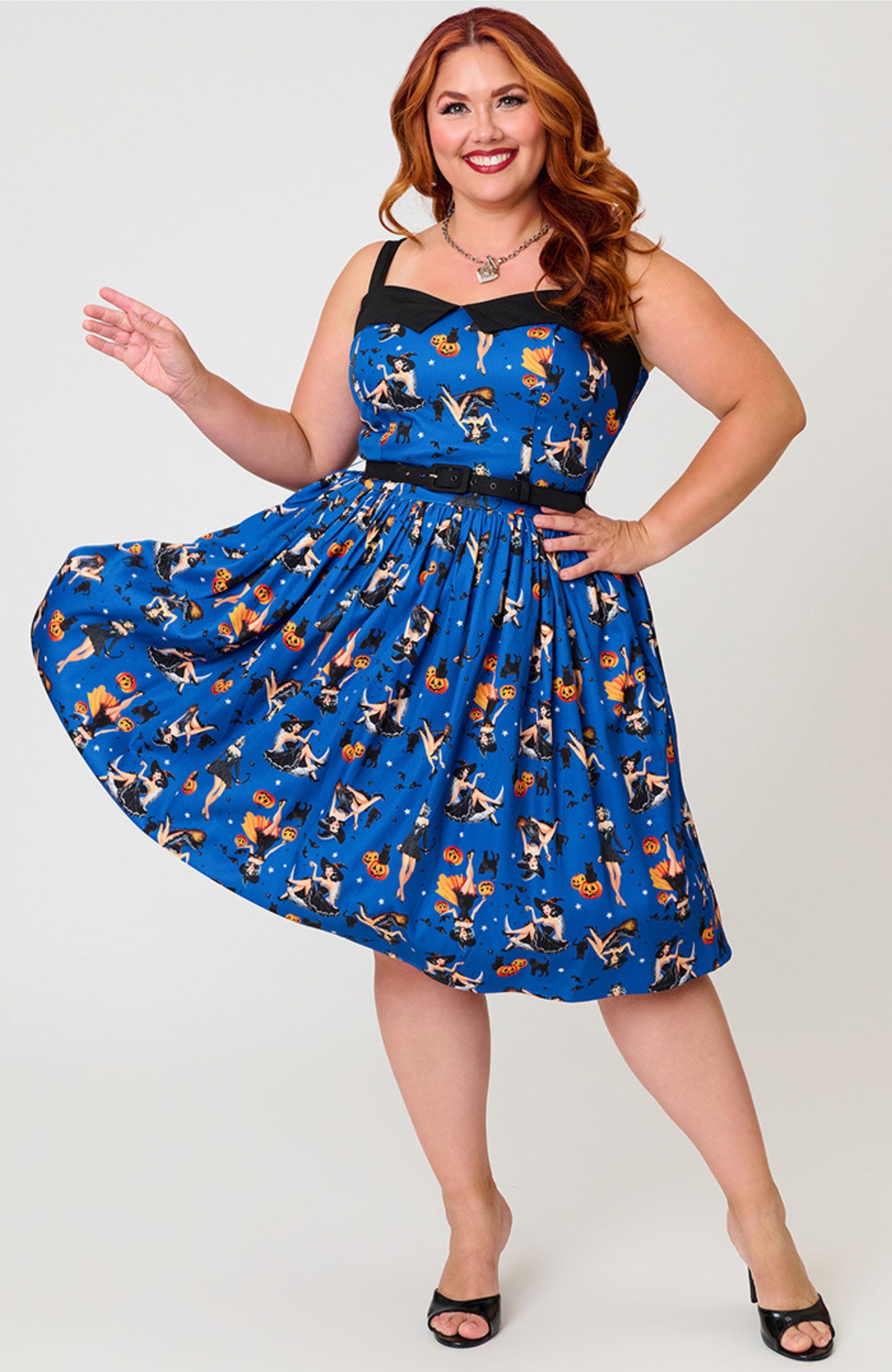 selected Navy & Black Pinup Witch