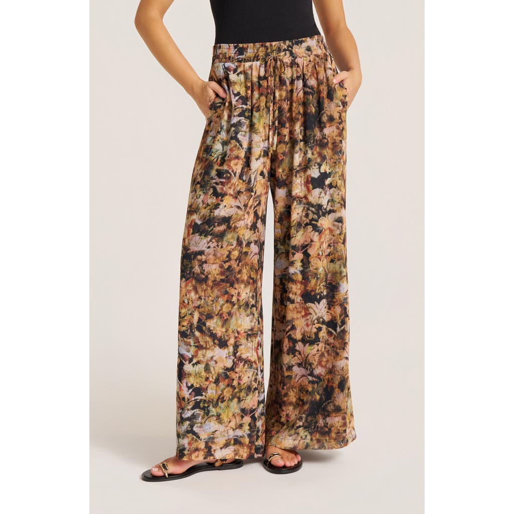 Matty M . Aster Wide Leg Pants In Brown