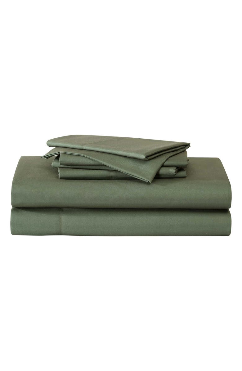 Eddie Bauer Logan Pastel Blue Cotton Twin Sheet Set, Main, color, Green
