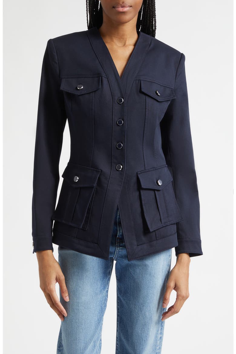 Pendle Dickey Linen Jacket, Main, color, NAVY