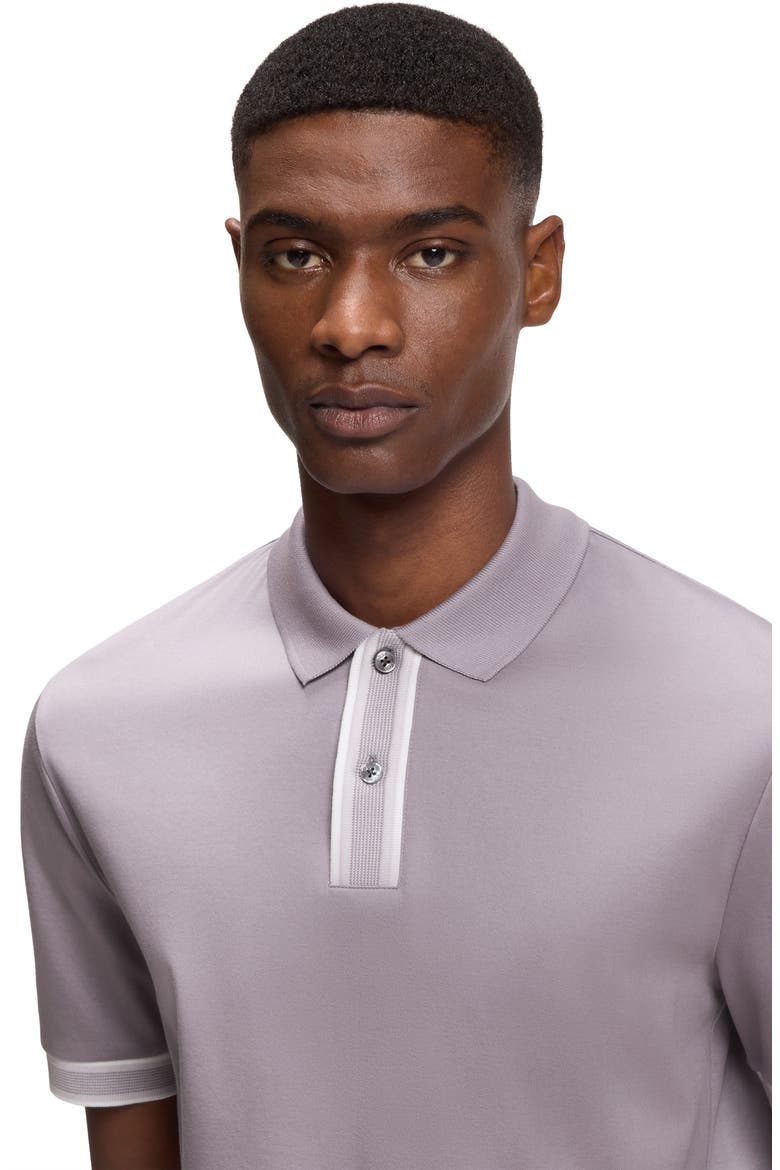 H-Parlay 238 Cotton Polo, Alternate, color, LIGHT/ PASTEL PURPLE