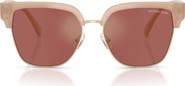 Michael Kors St. Eustatius 56mm Square Sunglasses