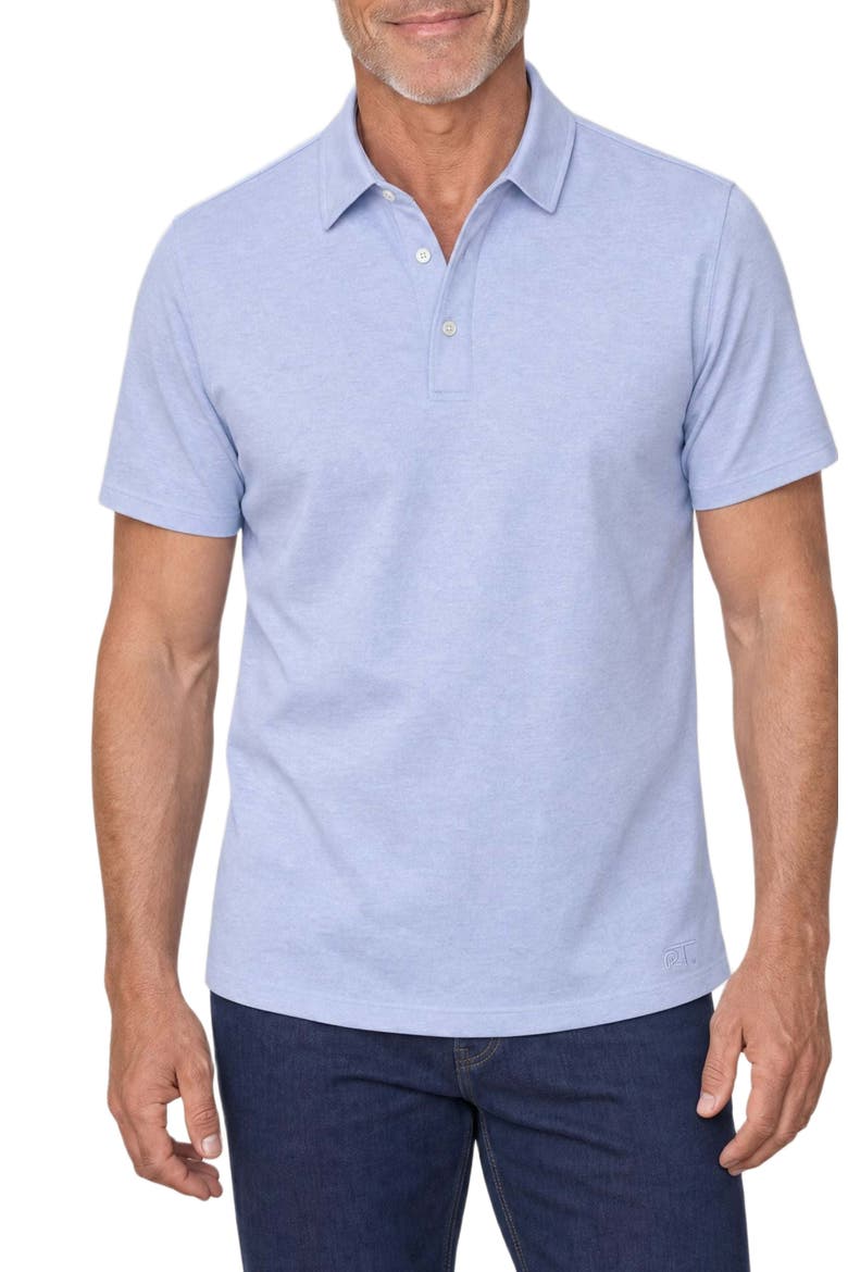 Taylor Pique Linen Polo, Main, color, Light Blue