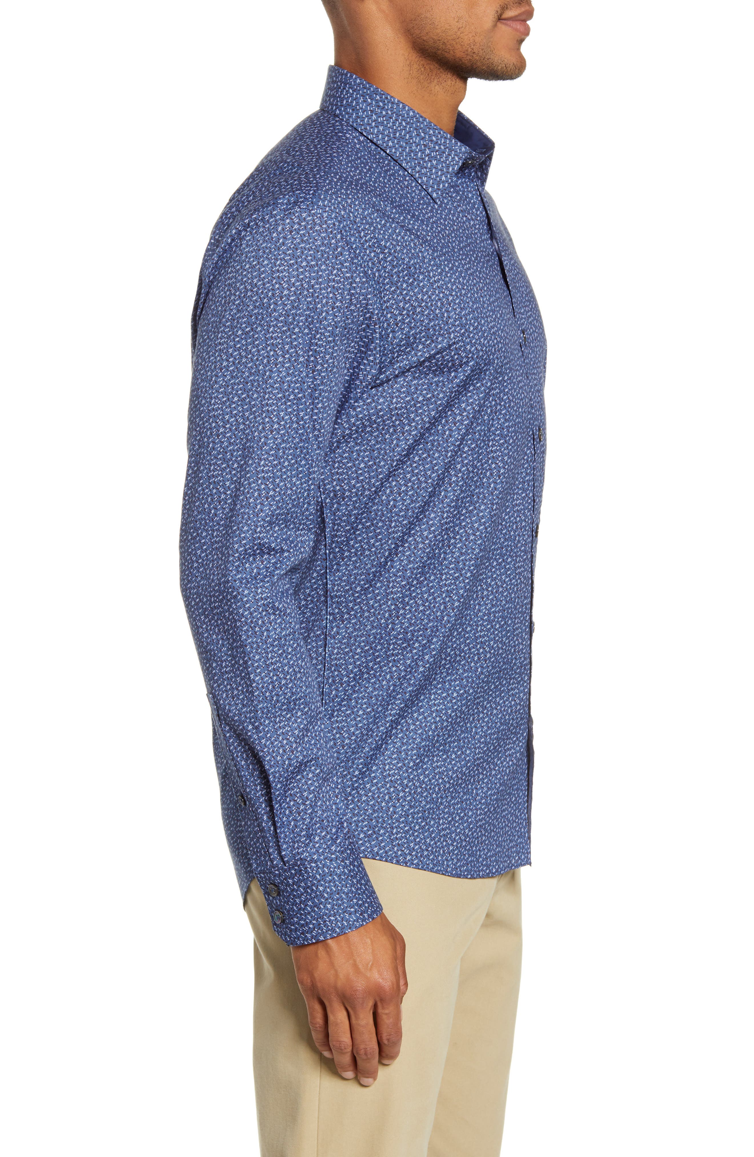 Zachary Prell Nhien Regular Fit Print Button-Up Shirt (Men) | Nordstromrack