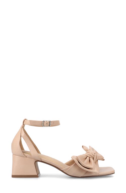 JOURNEE COLLECTION JOURNEE COLLECTION ZEVI BOW BLOCK HEEL SANDAL