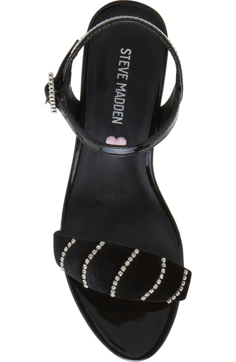 Steve Madden Jpatty Ankle Strap Sandal, Alternate, color, Black