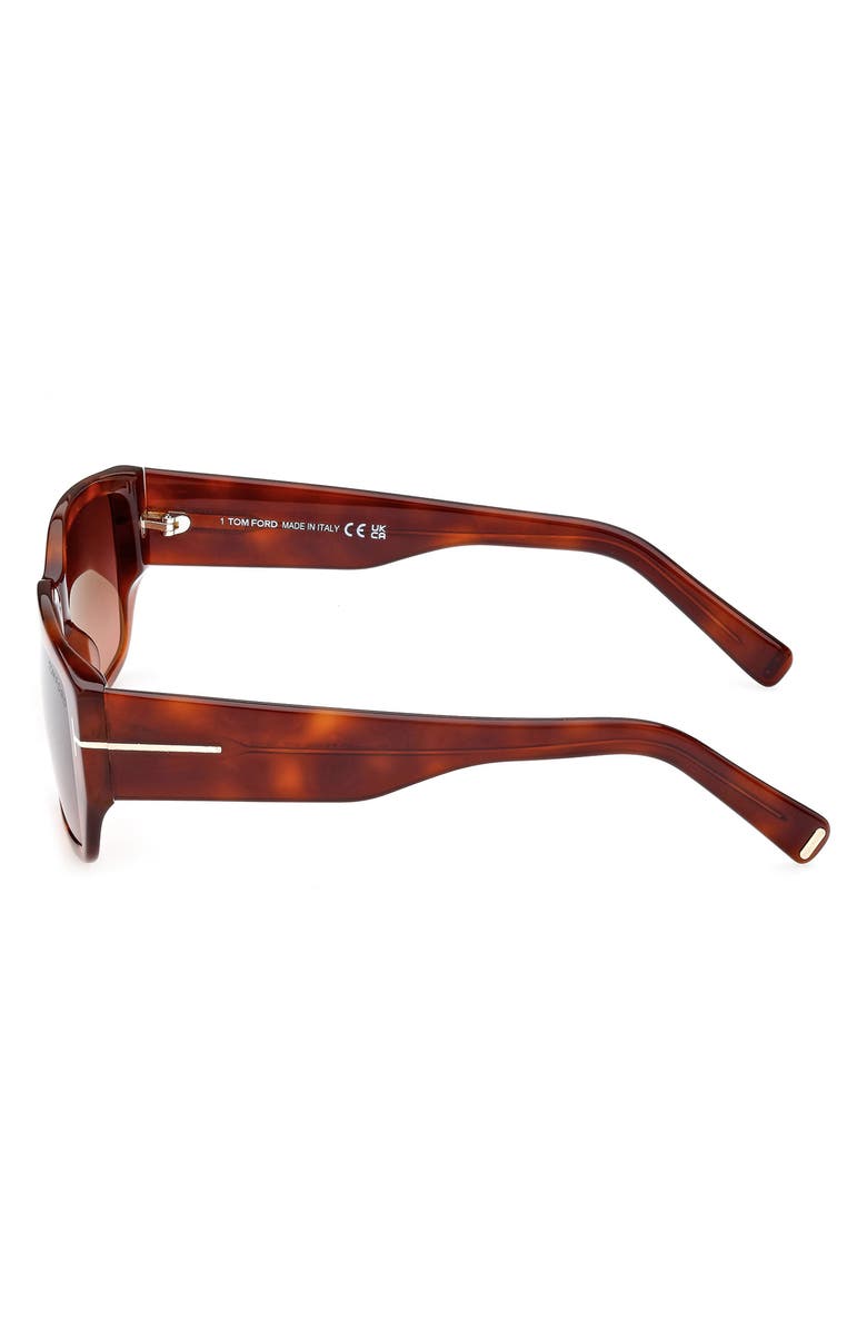 TOM FORD 56mm Square Sunglasses, Alternate, color,