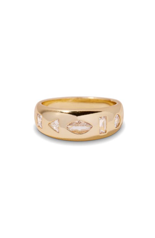 Brook & York Brook And York Carter Mosaic Dome Ring In Brown