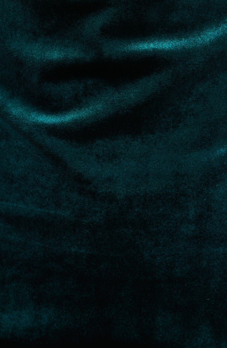 Jump Apparel Cowl Neck Velvet Gown, Alternate, color, Hunter