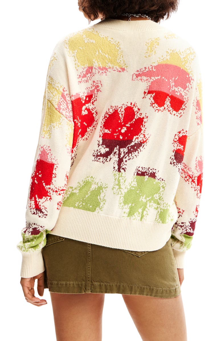 Desigual Oversize Floral Pullover, Alternate, color,