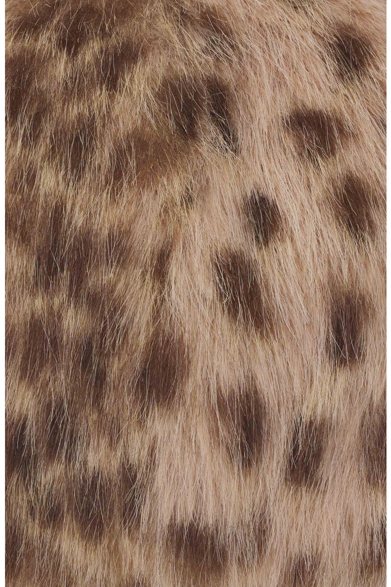 Faux Fur Hat, Alternate, color, Leopard