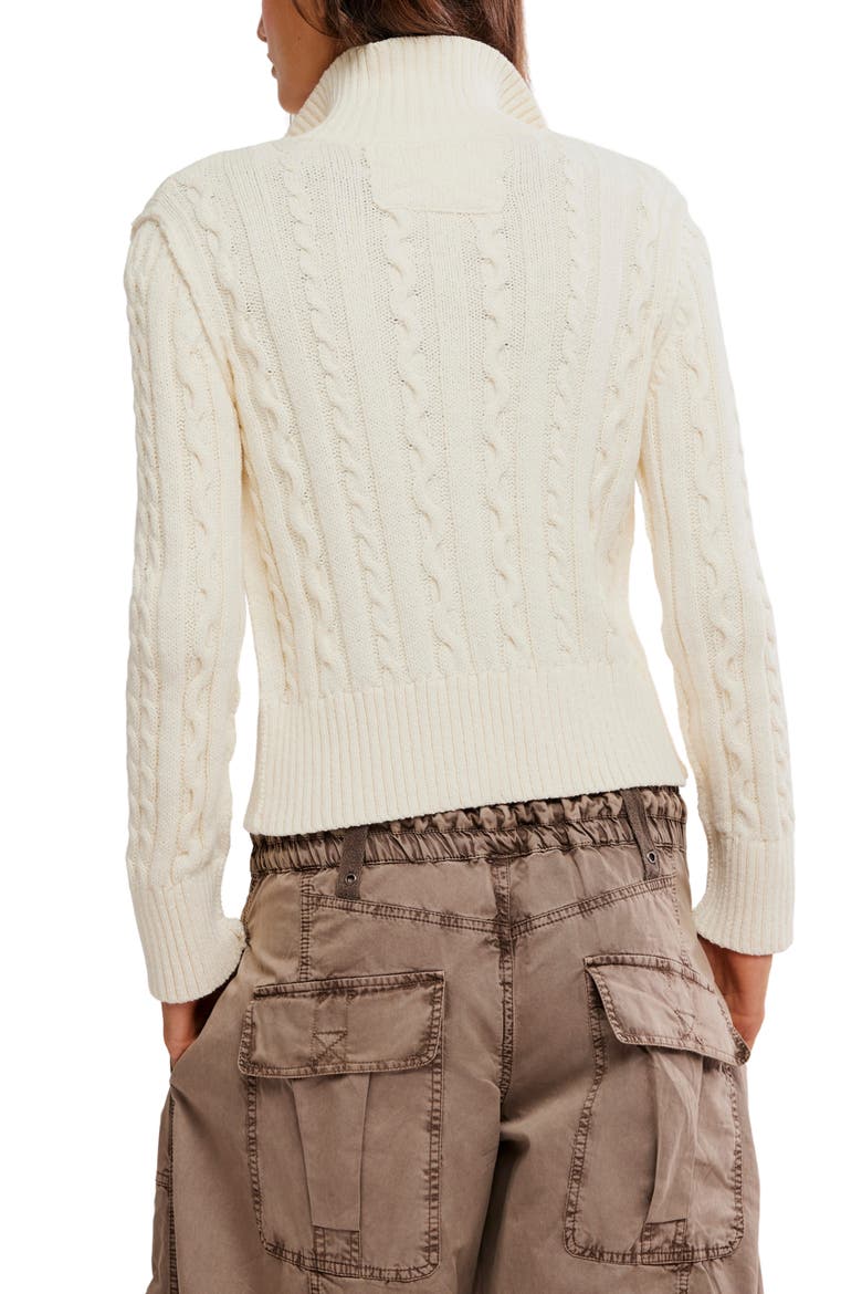 Cable Stitch Cardigan, Alternate, color, IVORY