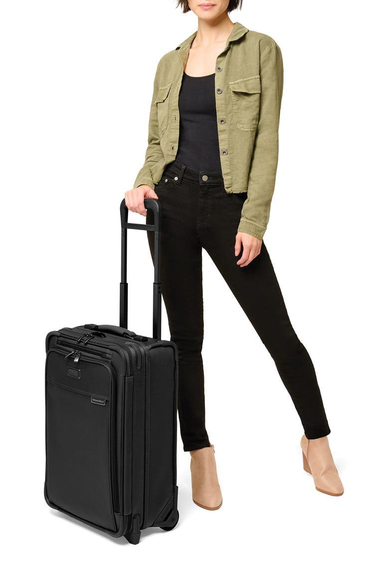 Baseline Essential 22-Inch Expandable 2-Wheel Carry-On Bag, Alternate, color, BLACK