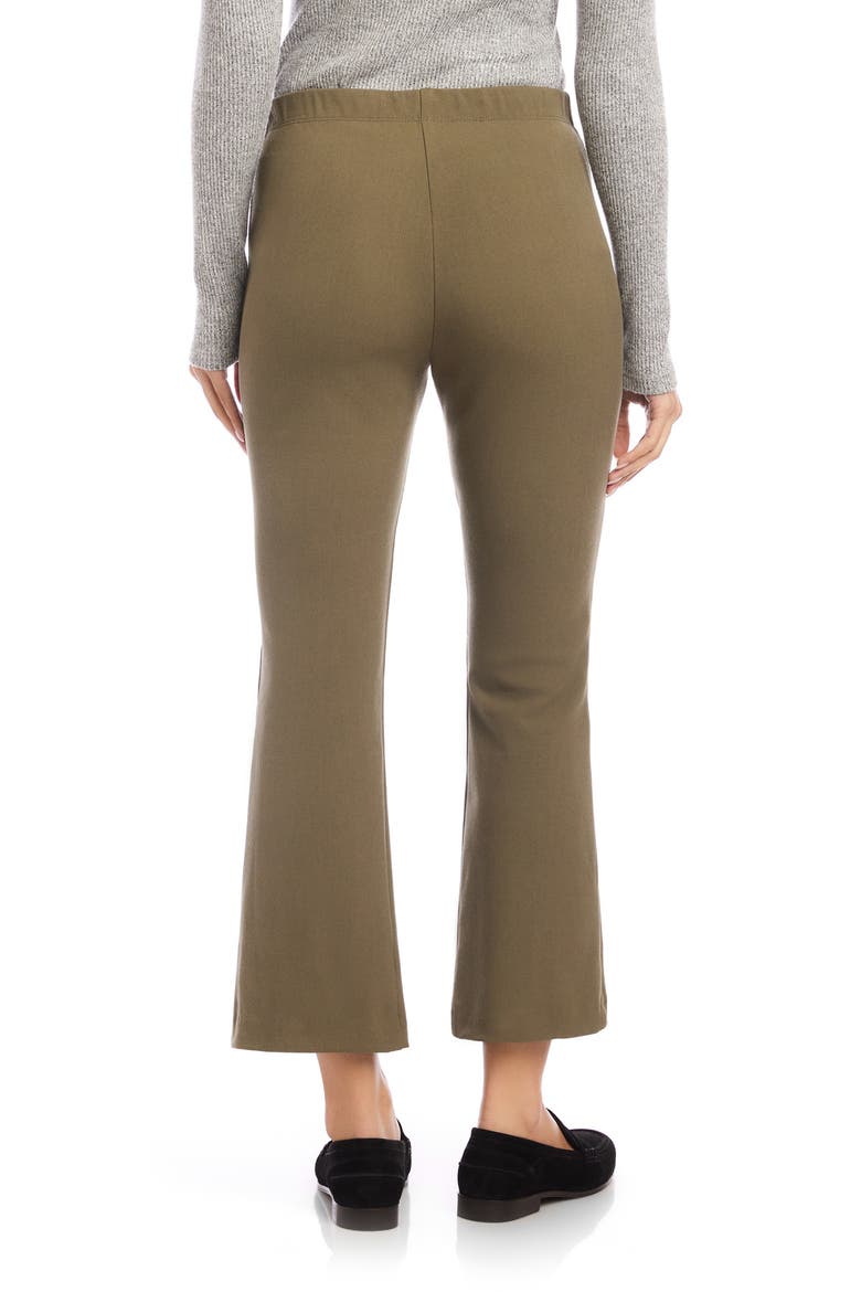 Sigourney Pintuck Crop Stretch Twill Pants, Alternate, color, LIGHT OLIVE