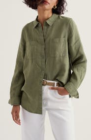Seasalt Cornwall Hazel Branch Linen Button-Up Shirt