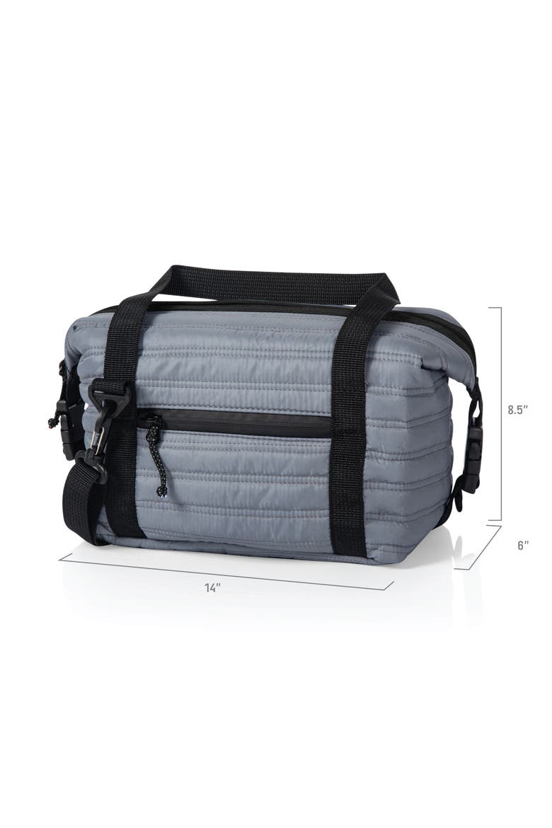 Midday Quilted Washable Insulated Lunch Bag, Alternate, color, Gray
