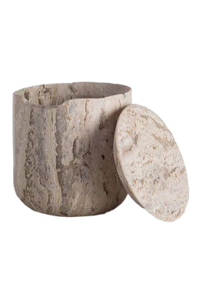 Less Is More Low Container, Main, color, Travertine Marble