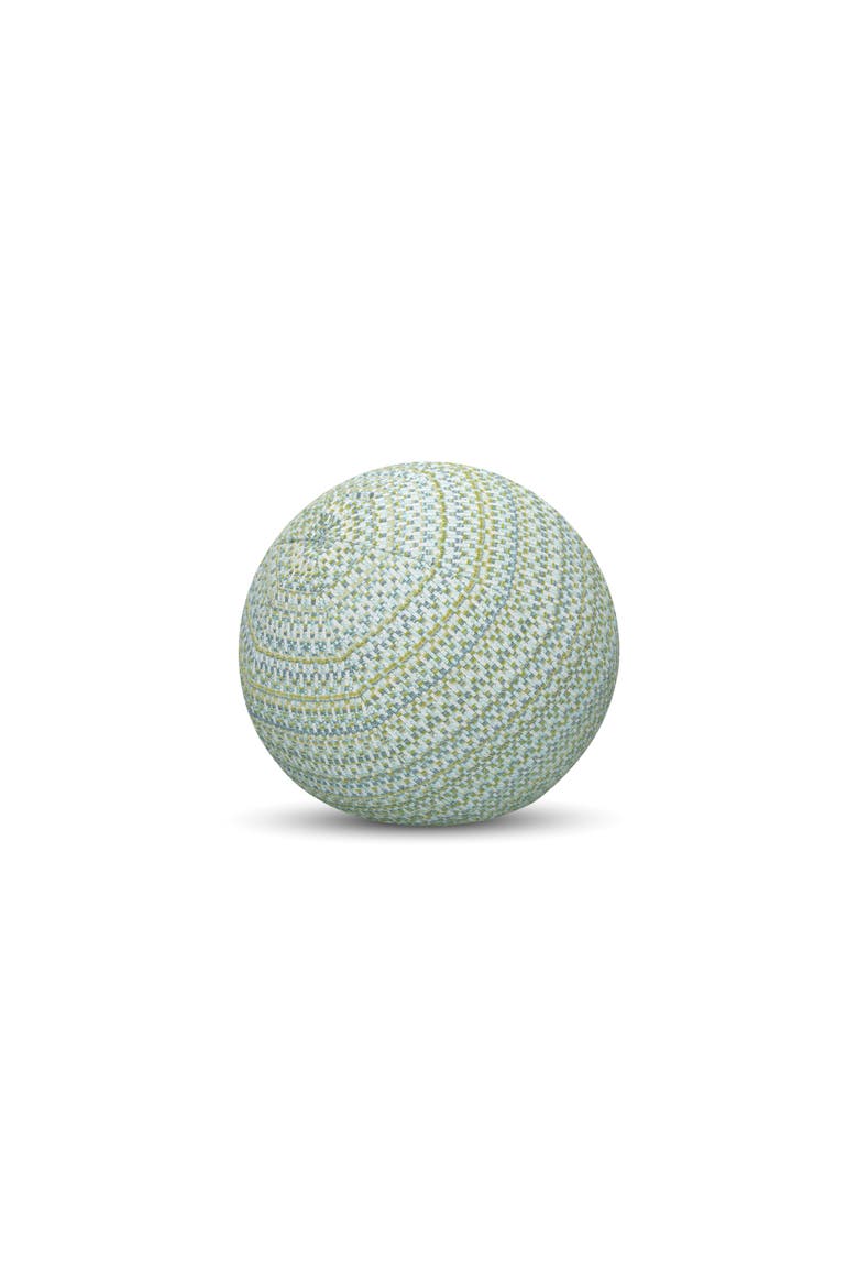 Kaleidoscope Chenille Micro Check Indoor & Outdoor Woven Accent Orb Pillow, Main, color, Spring