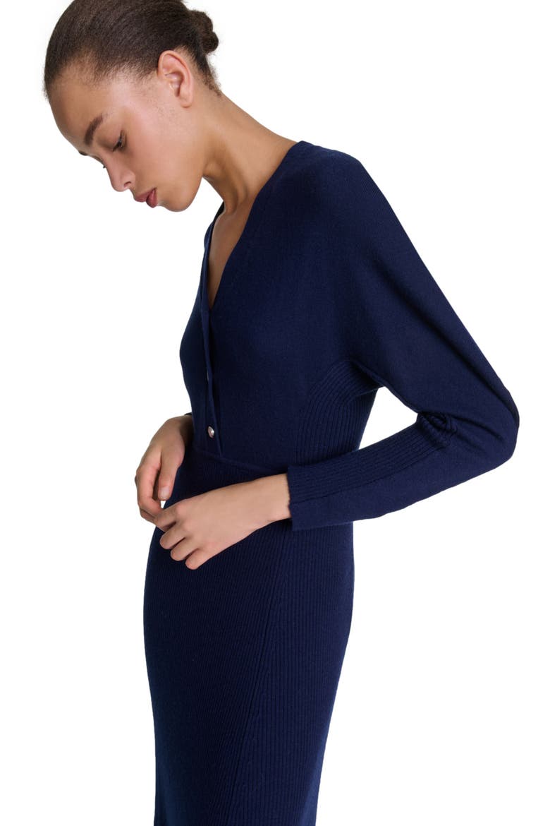 Knit maxi dress, Alternate, color, Navy