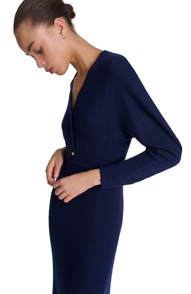 maje Knit maxi dress, Alternate, color,