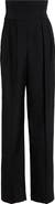 Dolce&Gabbana High Waist Virgin Wool Jacquard Straight Leg Pants
